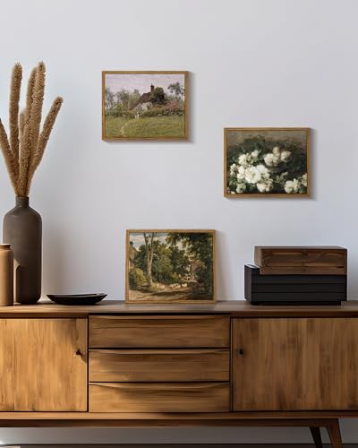 Framed Canvas Wall Art Vintage Decor