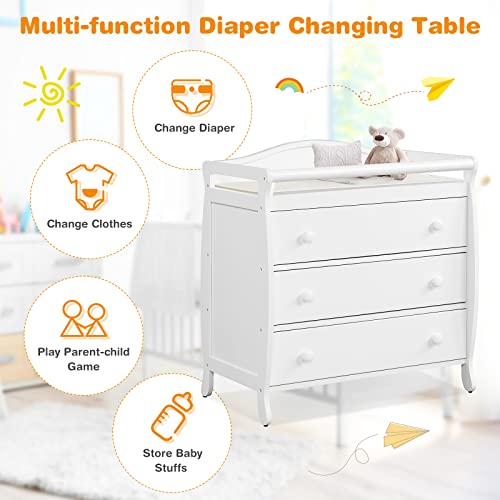 3 Drawer Changing Table