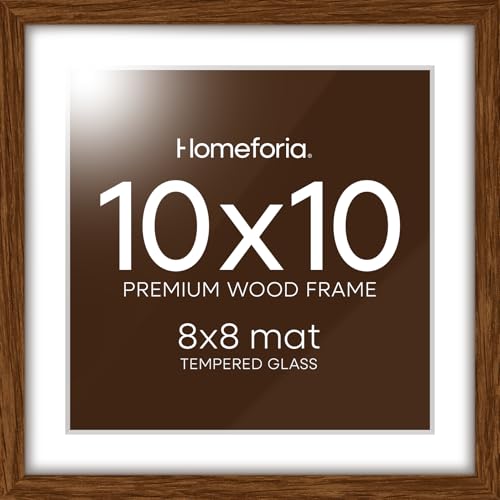 10x10 Brown Oak Picture Frame