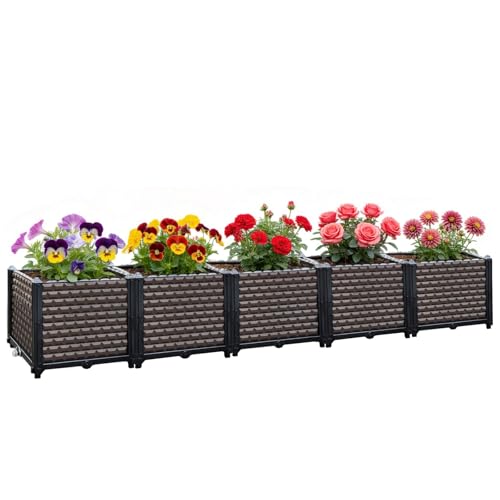Large Planters for Outdoor Plants 14" Tall Planter Box