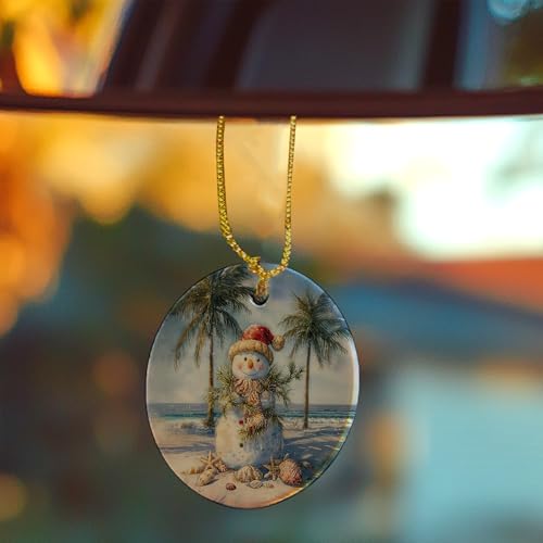 Coastal Summer Christmas Ceramic Ornament Gifts