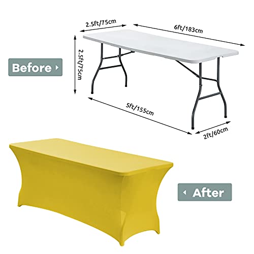 6FT Stretch Spandex Fitted Tablecloth