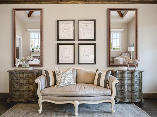 Narrow Vintage Wall Mirror