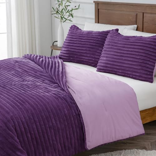 Fleece Queen Comforter Set
