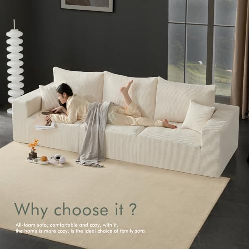113" Modular Sectional Sofa Boneless L