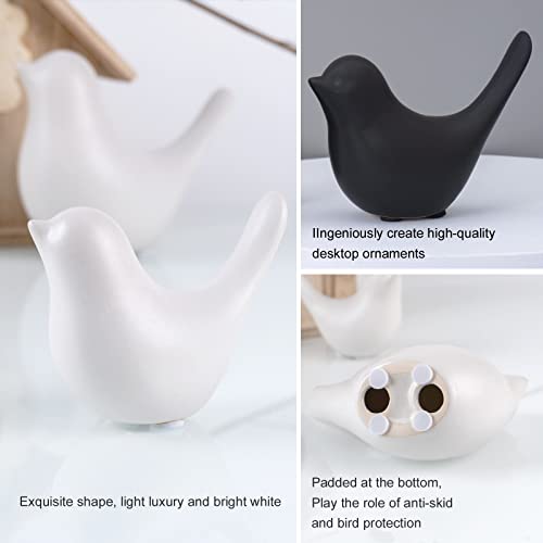Notakia Small Birds Statues Black Modern Farmhouse Decor Deals (2 Count)