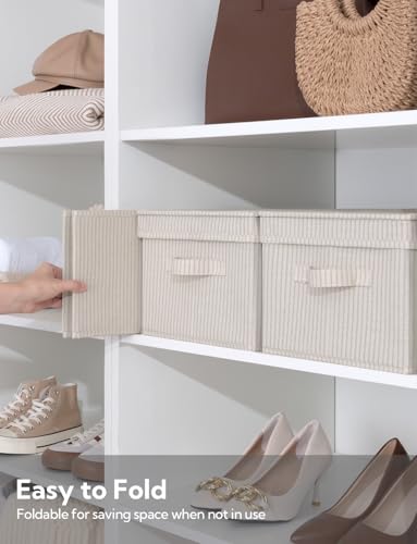 Fabric Storage Bins with Lids (3 Count)