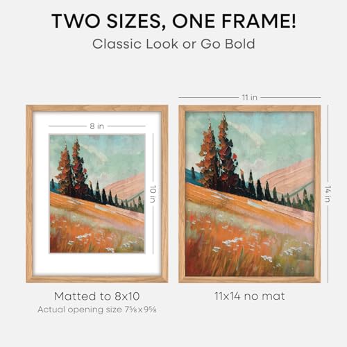 11x14 Natural Oak Picture Frame (3 Count)