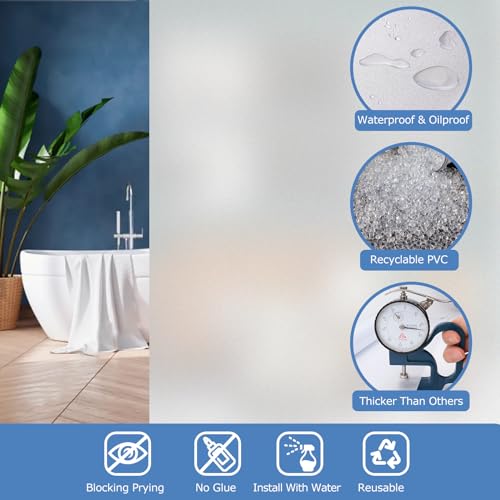 Frosted Window Privacy Film (96.7846 Sq Ft)