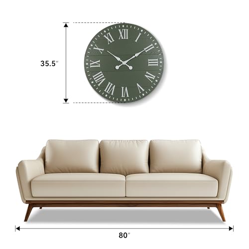 Large Wall Clock with Roman Numeral