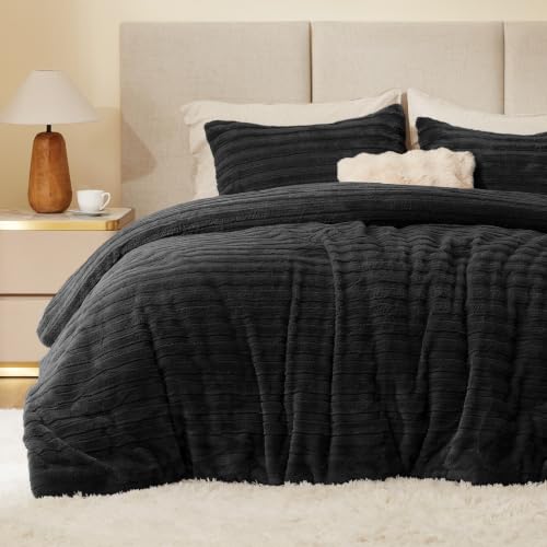 Faux Fur King Size Comforter Set