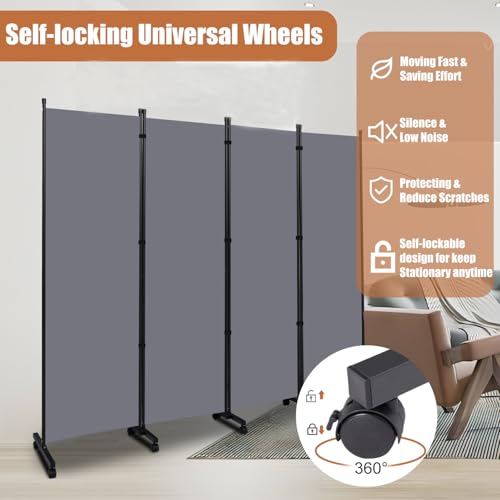 Room Divider Large 4 Panel Privacy Screen