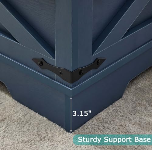 Blue Coffee Table with Storage