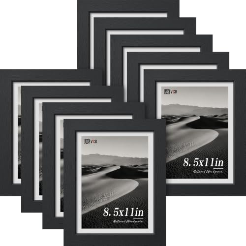 8.5x11 Picture Frame Set of 9