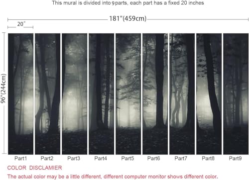 Foggy Forest Wallpaper Misty Jungle Rainforest Trees Nature Landscape Wall Mural