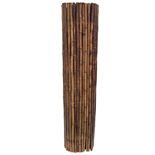 Caramel Brown Bamboo Fencing Panel Roll (48 Sq Ft)