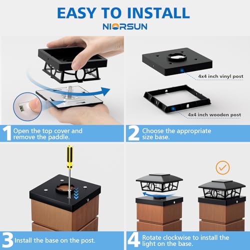 Solar Post Cap Lights (6 Count)