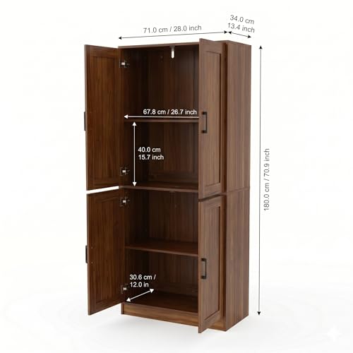 71" Tall Kitchen Pantry Cabinet
