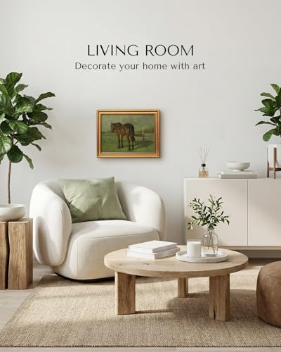 Vintage Gold Framed Wall Art for Living Room