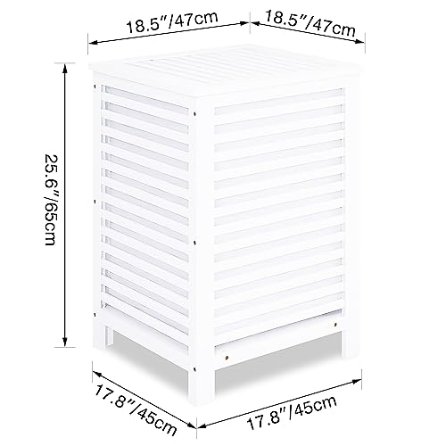 Double Laundry Hamper with Lid