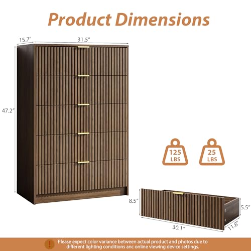 5 Drawer Dresser for Bedroom