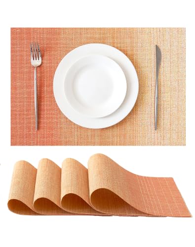 Woven Vinyl Fall Placemats Set of 4 (4 Count)
