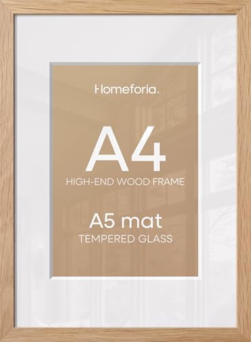 A4 Natural Oak Picture Frame
