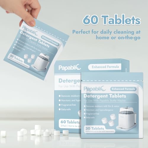 60Pcs Official Detergent Soap Tablets for Baby Brezza (60 Count)