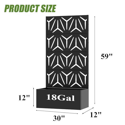Metal Raised Garden Bed with Trellis