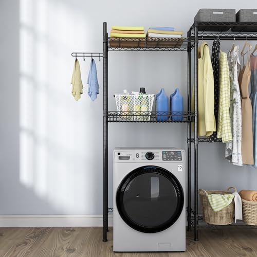 Laundry Organizer Shelves Over the Washer and Dryer Storage Shelf