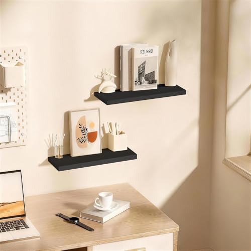 Black Floating Shelves 22.5in