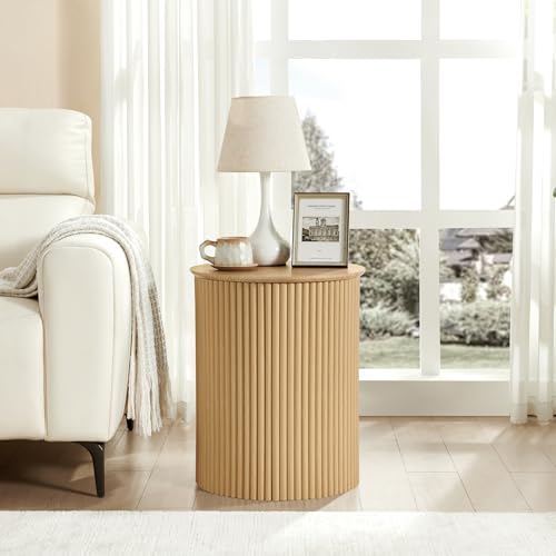 Fluted Round Side Table