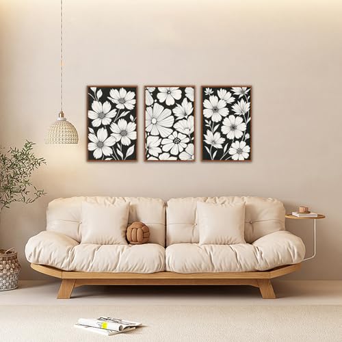 Vintage Floral Wall Art Canvas