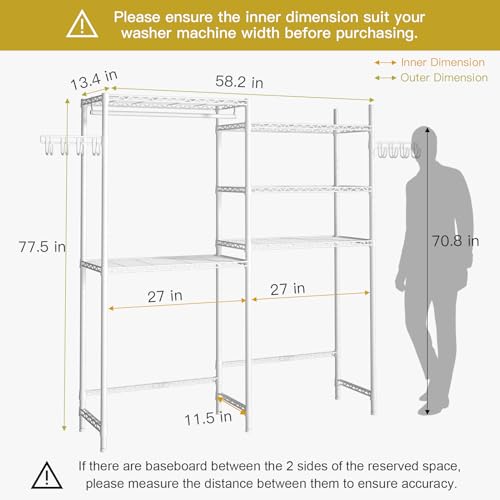 U5 Over the Washer and Dryer Storage Shelf