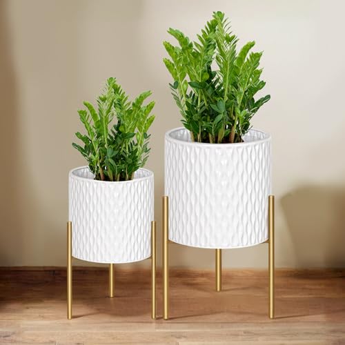 Plants Pots with Stand (2 Count)