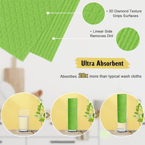 Swedish Dishcloths for Kitchen (6 Count)