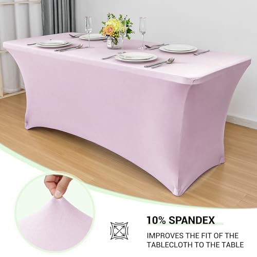 Spandex Table Cover 8ft Fitted Tablecloth Rectangular