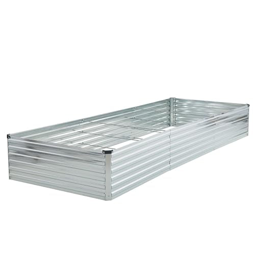 12x4x1.5ft Galvanized Raised Garden Bed