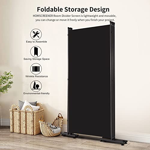 Room Divider Folding Privacy Screens (4 Count)