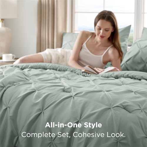 7pc Oversized King Comforter & Sheet Set