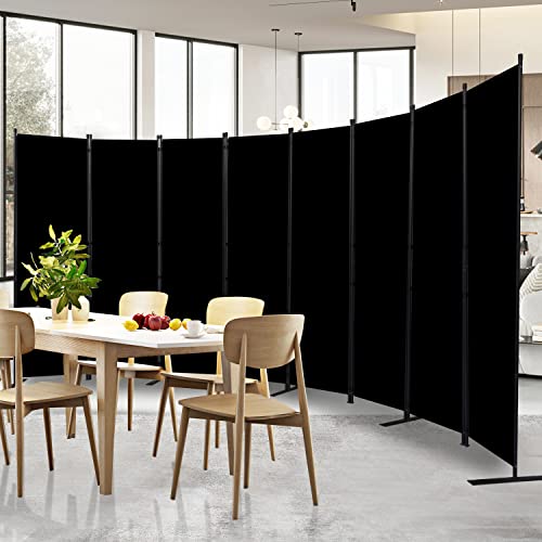 8 Panel Wide Room Divider Wall Screen for Room Separation