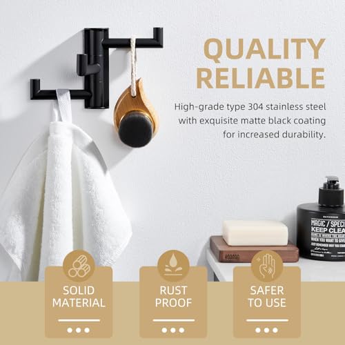 Swivel Towel Hook 3 Arms
