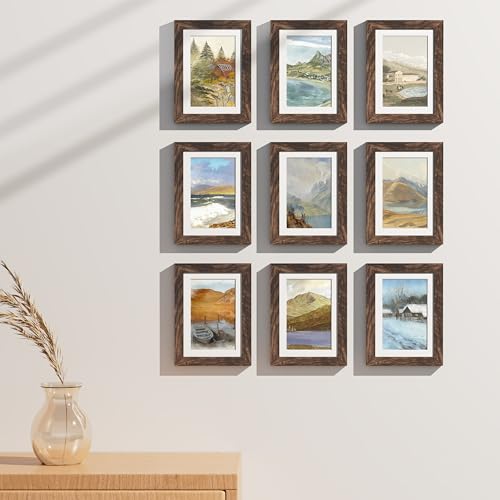 5x7 Picture Frames Set of 9 (9 Count)