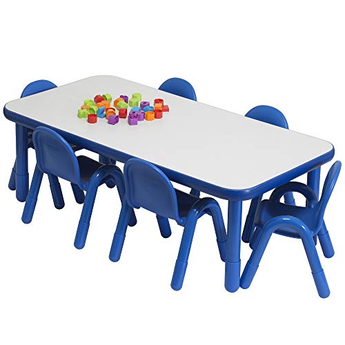 Children’s Factory Baseline Preschool 60" x 30" Rectangular Table & Chair Set