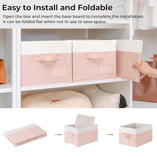 Closet Shelf Baskets with Label (3 Count)