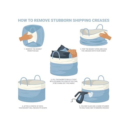 Cotton Rope Baskets for Shelves (3 Count)