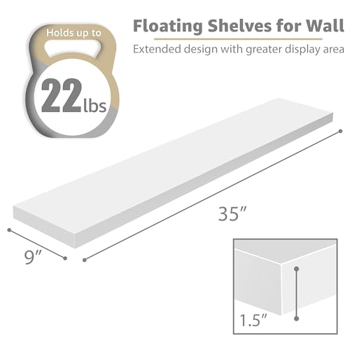 Floating Shelves for Wall Storage (2 Count)