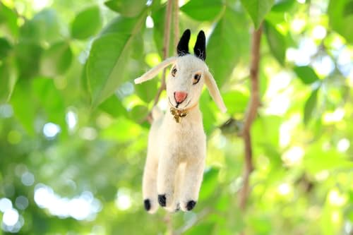 Handmade Needle Felt Goat Ornament Decorative Hanging Christmas Tree Gift Decor Figure
