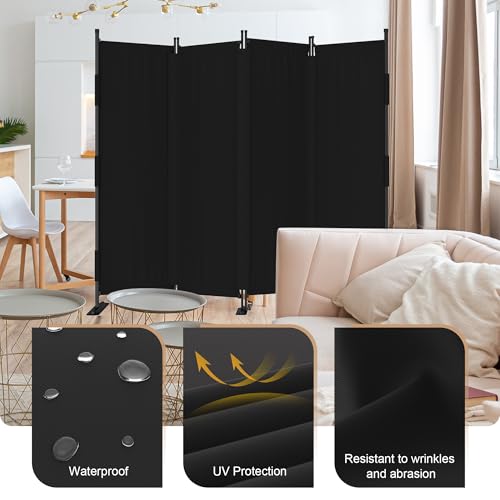 Room Divider 4 Panel Upgraded 88” Folding Screen Highly Secretive