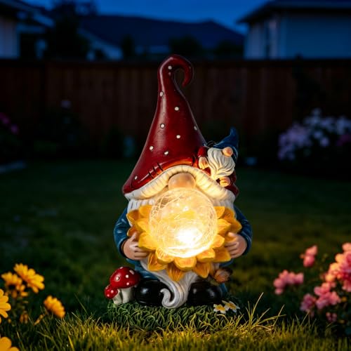 Solar Gnomes Garden Decor Outdoor Statues